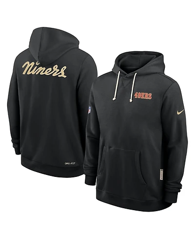 Nike Men's Black San Francisco 49ers 2025 Nfl Rivalries Sideline Dri-Fit Hoodie