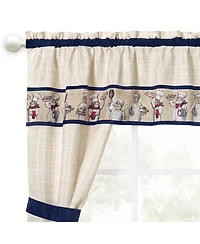 Kate Aurora Bon Appetite French Chef 5 Piece Rod Pocket Cafe Kitchen Curtain Tier & Swag Set