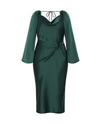 City Chic Women's Plus Adelina Long Sleeve Dress