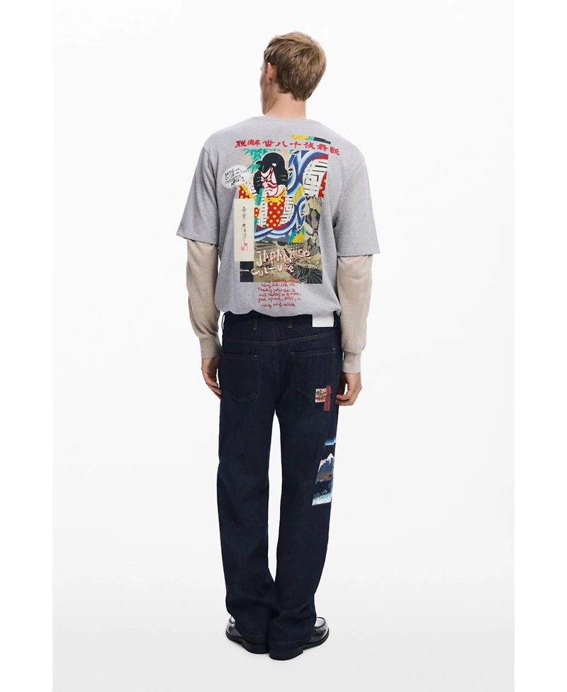 Desigual Men's Oriental printed jeans