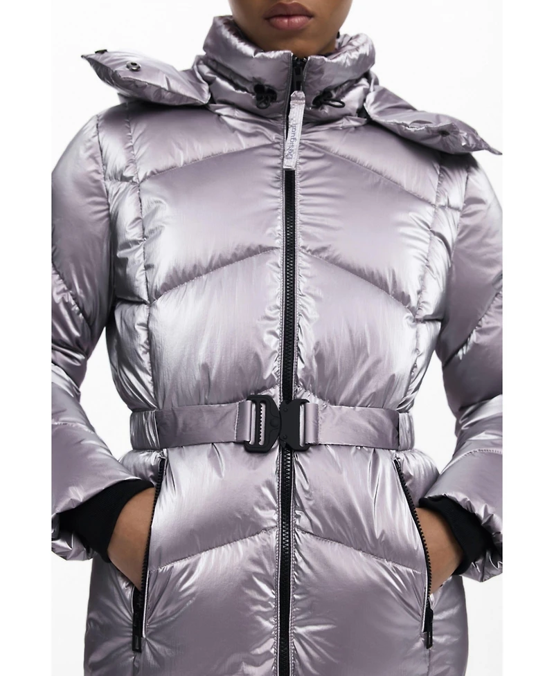 Desigual Women's Metallic padded jacket