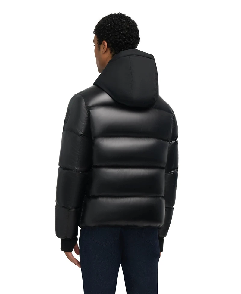 Pajar Men's Rikuto Boxy Channel Quilted Puffer with Fixed Hood