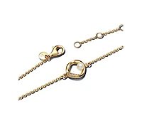 Pandora Organically Shaped Pave Circle Treated Freshwater Cultured Pearl Bracelet