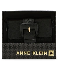 Anne Klein Covered Buckle Flap Wallet Gift Set