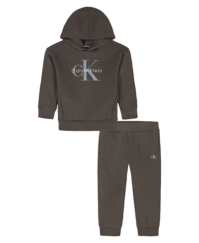 Calvin Klein Boys 2T-7 2-Piece Hoodie and Pants Set