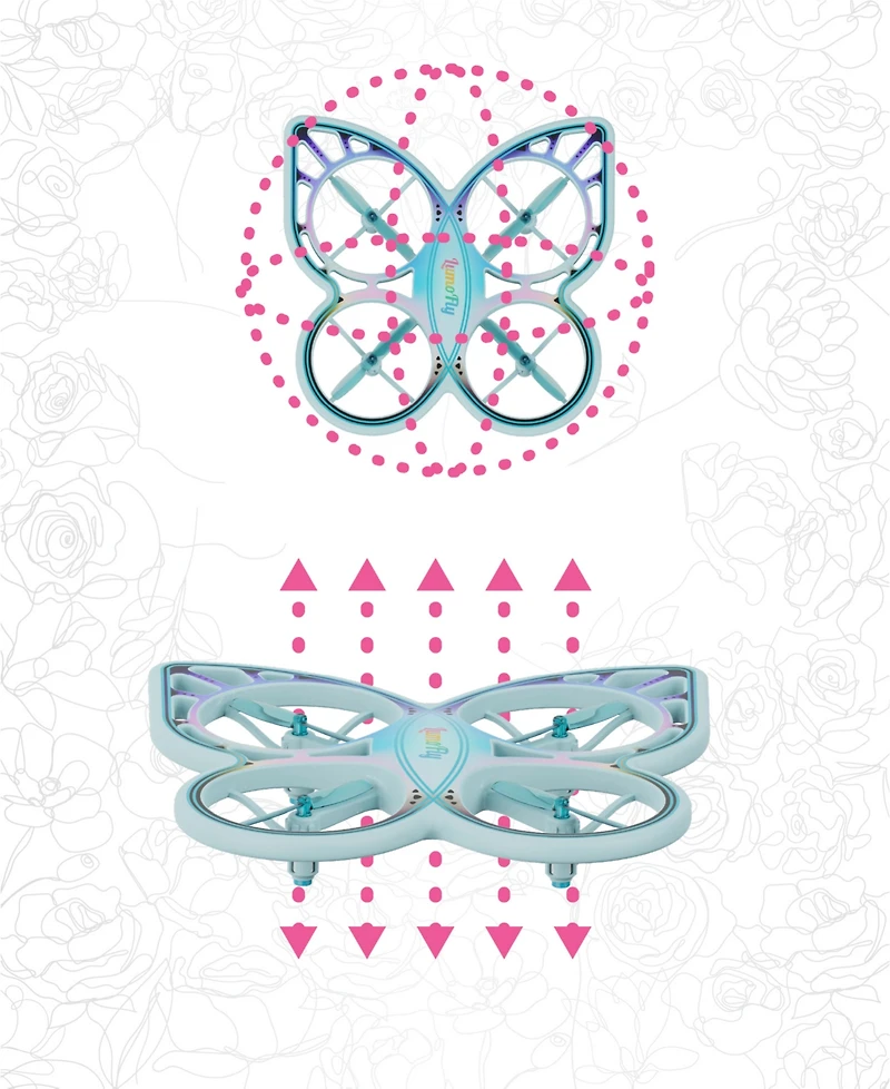 Sharper Image Lumofly Glowing Butterfly Stunt Drone