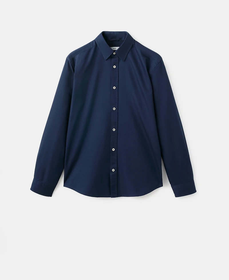 Mango Men's Cotton Oxford Shirt