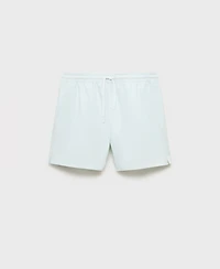 Mango Men's Seersucker Swimming Trunks