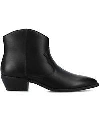 Journee Collection Women's Taliah Cuban Heel Comfort Ankle Booties