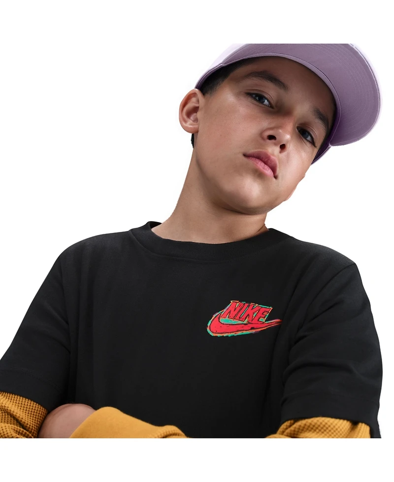 Nike Sportswear Big Boys Cotton Logo Graphic T-Shirt