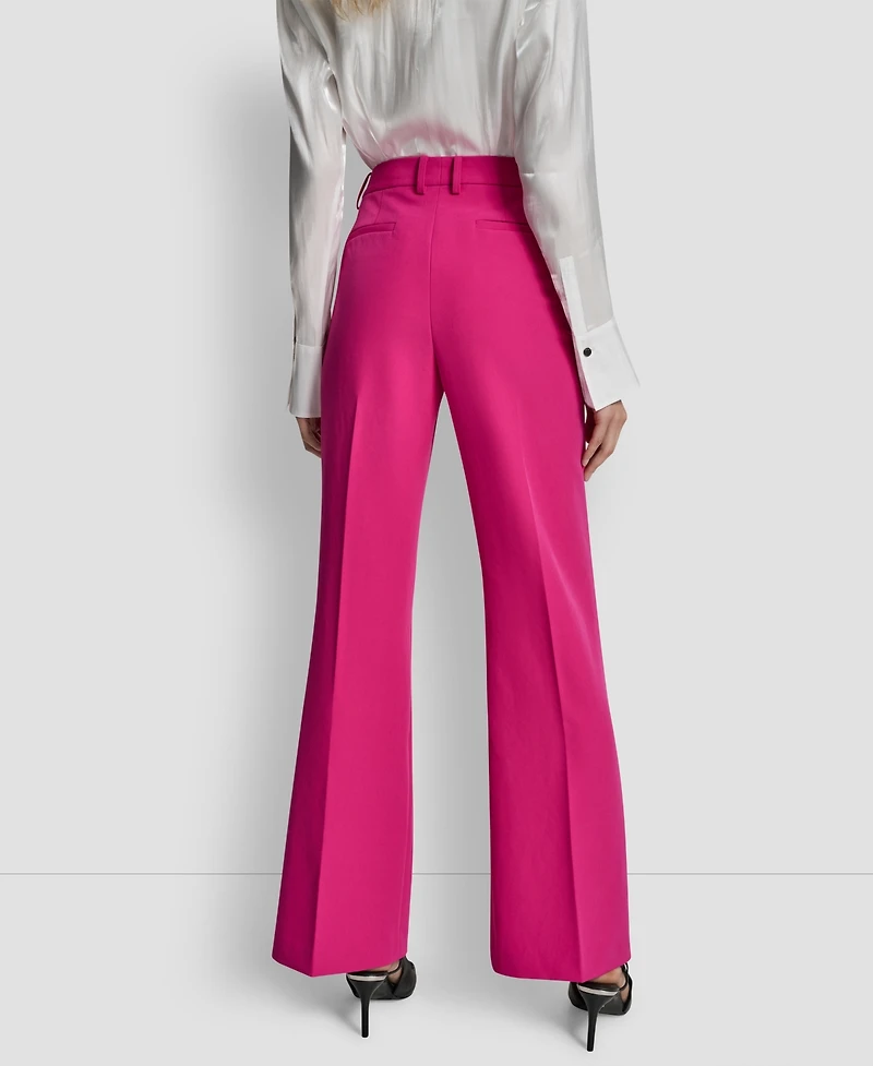 Dkny Pintuck Fit and Flare Pants