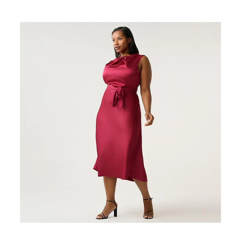 Estelle Women's Emmi Satin Midi Dress