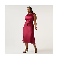 Estelle Women's Emmi Satin Midi Dress