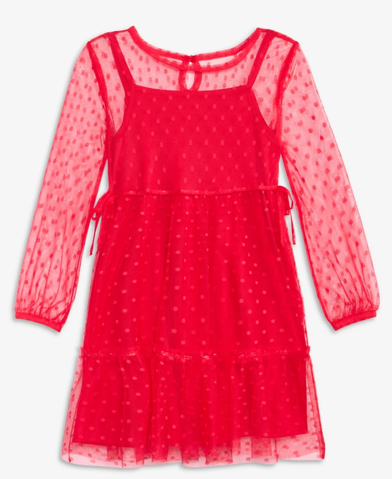Epic Threads Girls 5-20 Long-Sleeve Tulle Dress, Macy's Exclusive