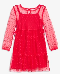 Epic Threads Girls 5-20 Long-Sleeve Tulle Dress, Macy's Exclusive