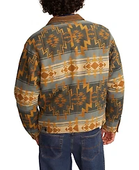 Lucky Brand Men's Jacquard Blanket Jacket