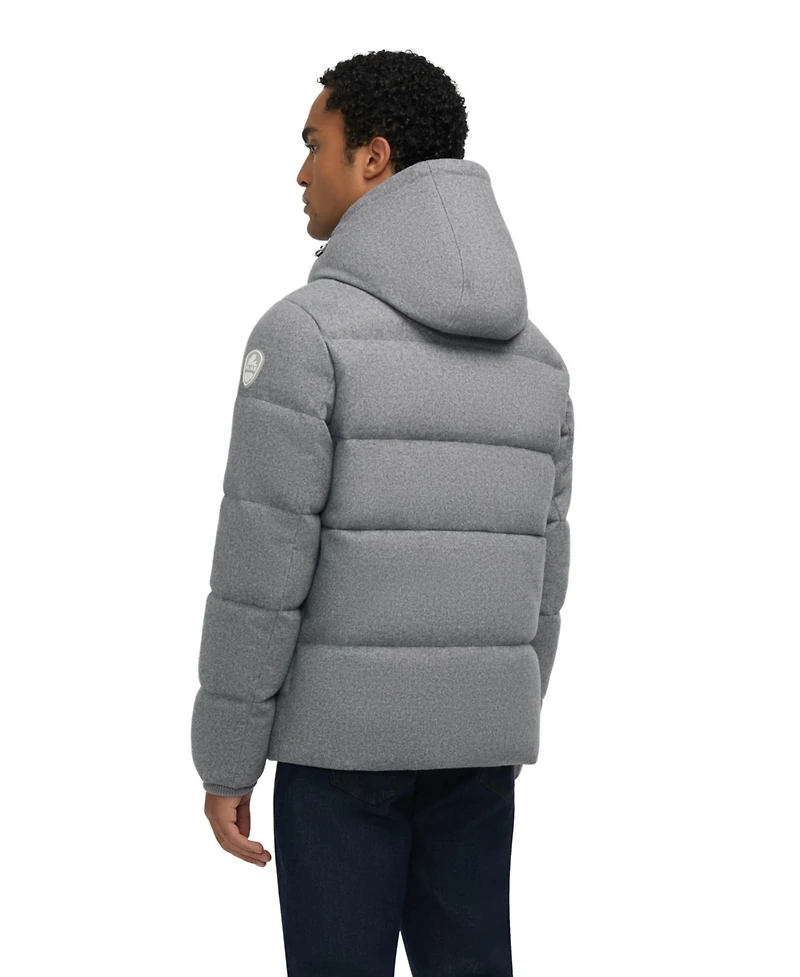 Pajar Men's Kepler Wool-Like Puffer with Removable Hood