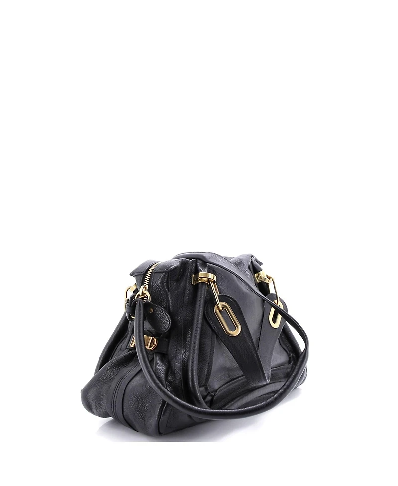 Pre-Owned Chloe Medium Paraty Top Handle Bag Leather