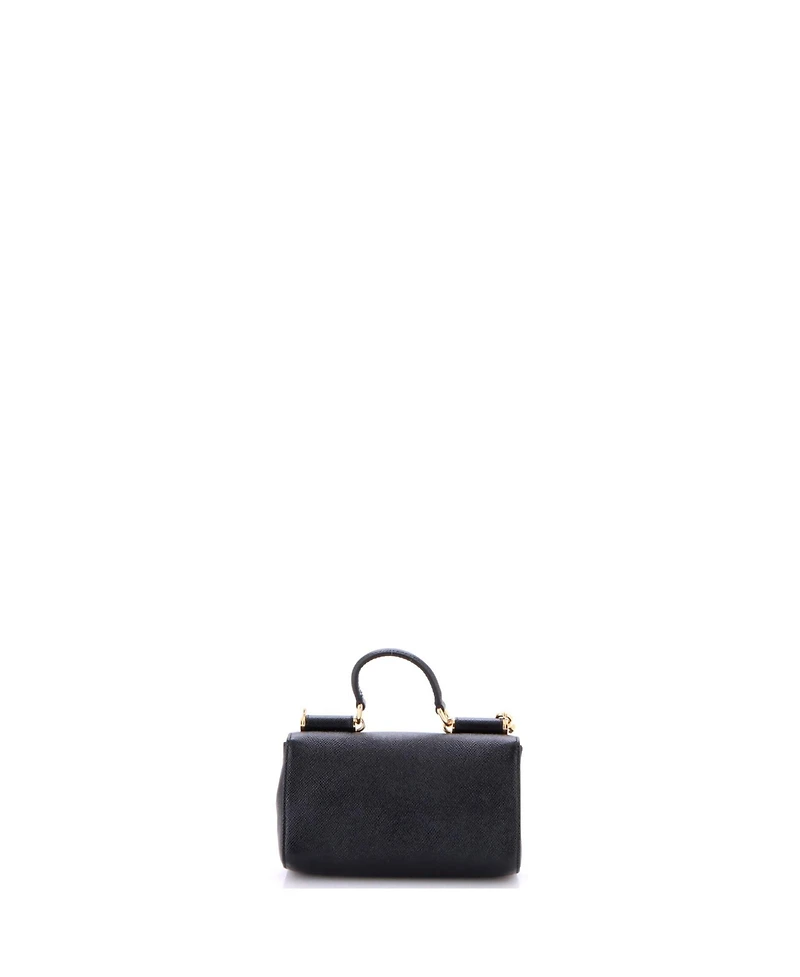 Pre-Owned Dolce & Gabbana Small East West Miss Sicily Bag Leather