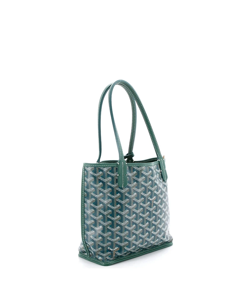 Pre-Owned Goyard Mini Anjou Reversible Tote Coated Canvas