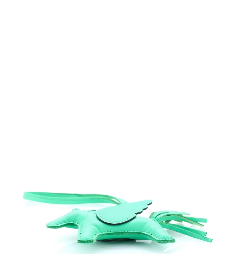 Pre-Owned Hermes Pm Monochrome Pegase Rodeo Bag Charm Leather