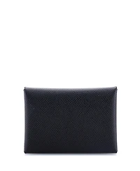 Pre-Owned Hermes Calvi Duo Card Holder Epsom