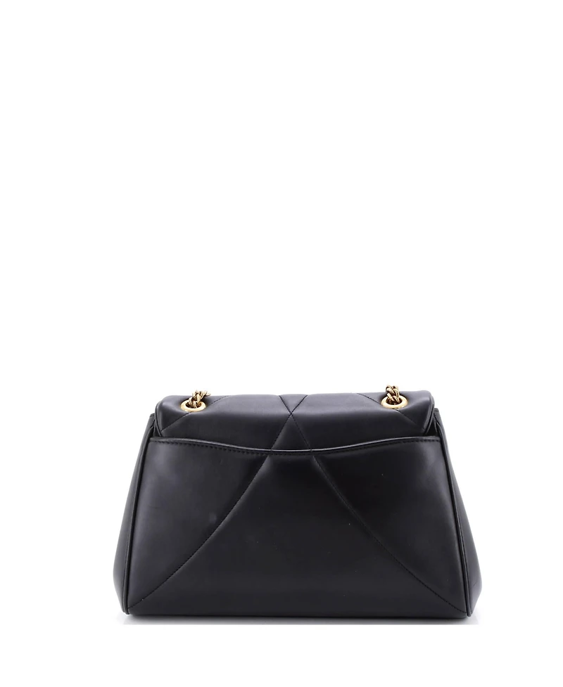 Pre-Owned Dolce & Gabbana Large Devotion Soft Shoulder Bag Quilted Leather