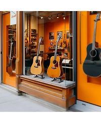 Yescom 6 Pcs Folding Guitar Stand Floor A-Frame w/ Foam Arms Instrument Display Universal for Acoustic Electric Bass