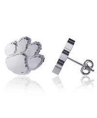 Dayna Designs Clemson Tigers Silver Post Earrings