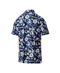 Reyn Spooner Men's Navy Michigan Wolverines Pua Performance Polo Shirt