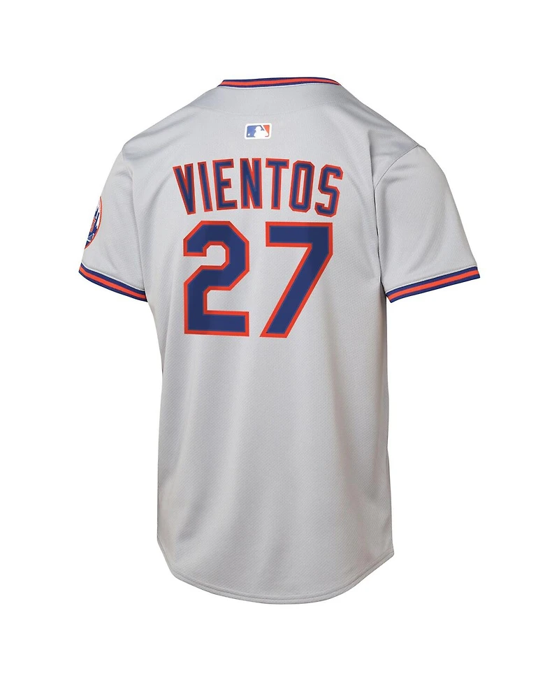 Nike Big Boys and Girls Mark Vientos Gray New York Mets Road Limited Jersey
