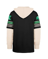 '47 Brand Men's Black Philadelphia Eagles Throwback Split Zone Cornerback Duo Hoodie