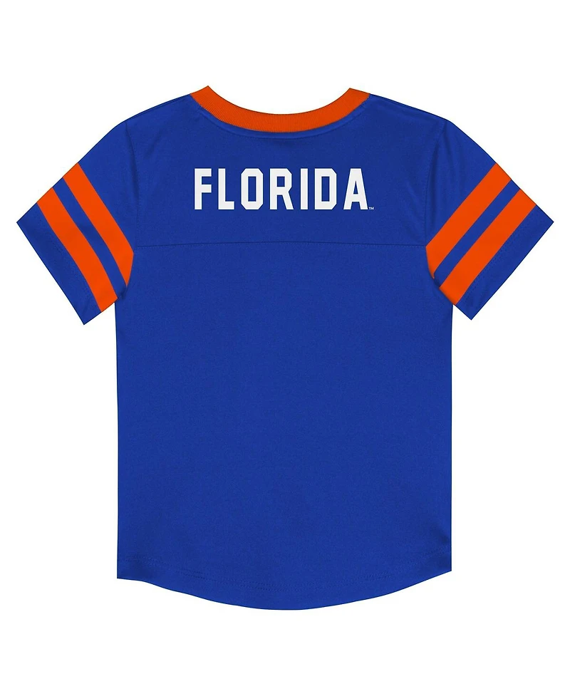Outerstuff Big Boys and Girls 2-Piece Royal Florida Gators Red Zone V-Neck Top Pants Set