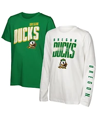 Outerstuff Big Boys and Girls 3-Pack Oregon Ducks The Mix T-Shirt Combo Set