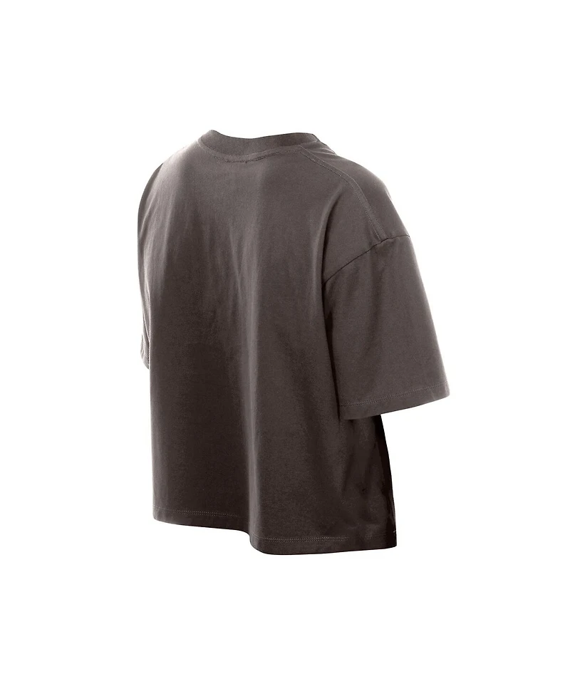New Era Men's Brown San Diego Padres Boxy Foil Logo T-Shirt