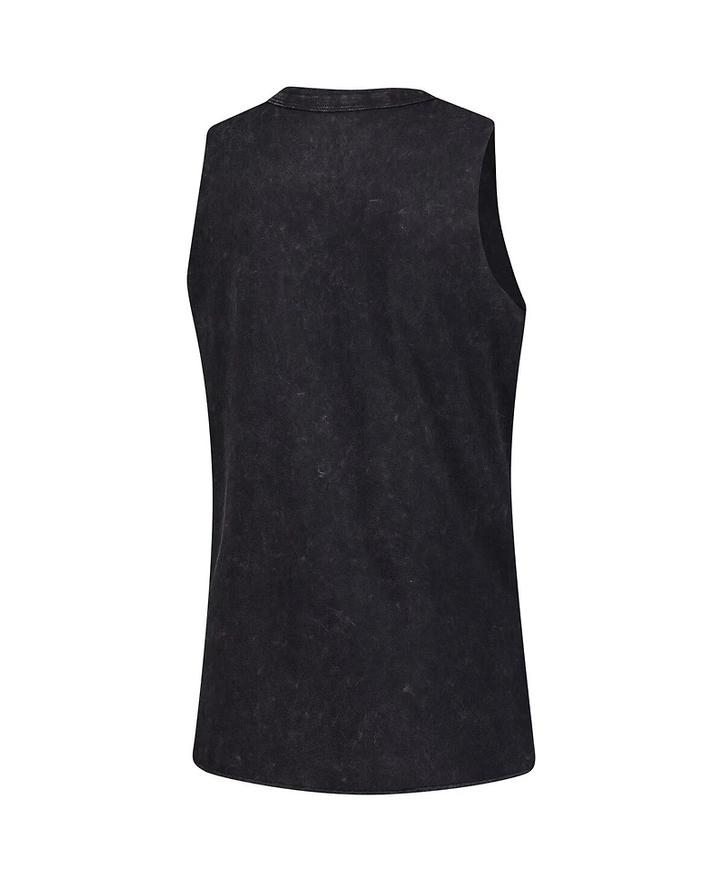 Sportiqe Women's Black Golden State Valkyries Rock Roll Collection Turner Mineral Wash Tank Top