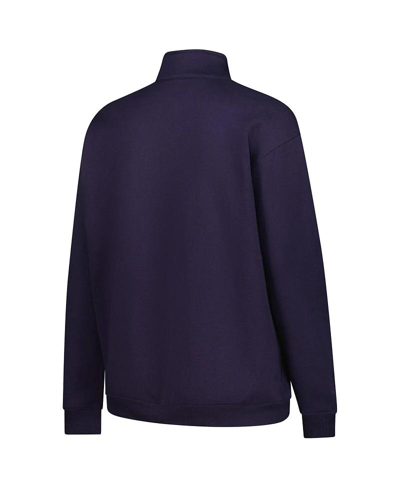 Fanatics Women's Navy/Gold Notre Dame Fighting Irish Plus Quarter-Zip Pullover