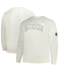 Profile Men's Cream Green Bay Packers Big Tall Fleece Sweatshirt