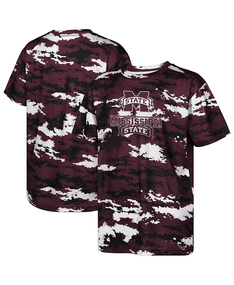 Outerstuff Big Boys and Girls Maroon Mississippi State Bulldogs Scrimmage T-Shirt