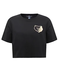 Pro Standard Women's Black Memphis Grizzlies Holiday Glam Boxy T-Shirt