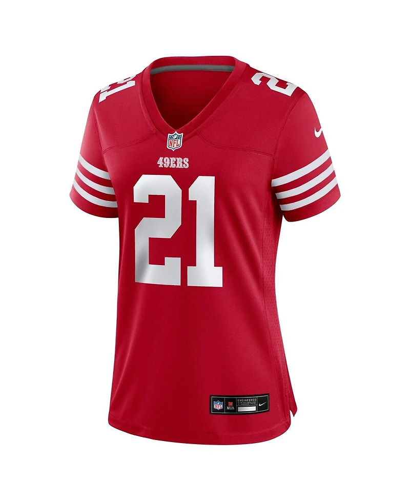 Nike Women's Deion Sanders Scarlet San Francisco 49ers Retired Player Game Jersey