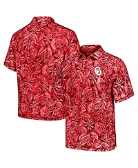 Tommy Bahama Men's Crimson Oklahoma Sooners Tropical Score IslandZone Polo Shirt