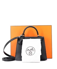 Pre-Owned Hermes Kelly Handbag Epsom with Palladium Hardware