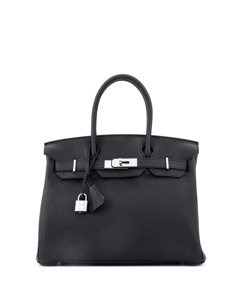 Pre-Owned Hermes Birkin 30 Handbag Togo with Palladium Hardware