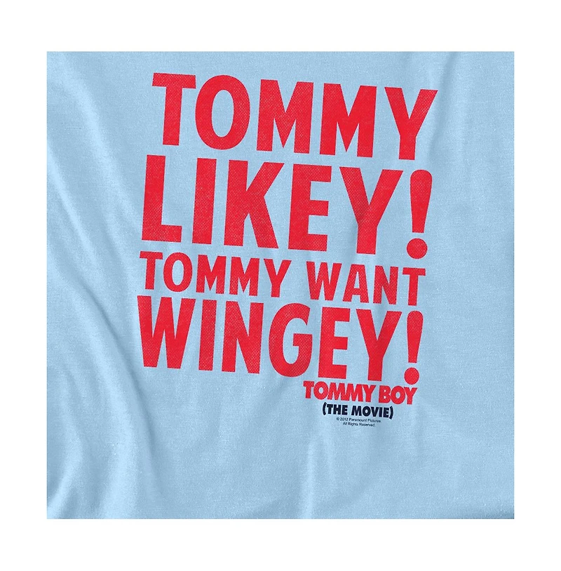 Logovision Men's Tommy Boy Want Wingey! T Shirt