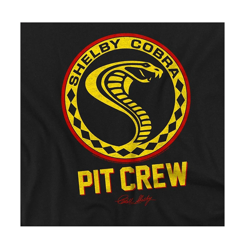 Logovision Men's Shelby Vintage Pit Crew Badge T Shirt