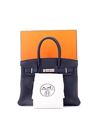 Pre-Owned Hermes Birkin 30 Handbag Verso Togo with Palladium Hardware
