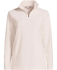 Lands' End Women's Tall Fleece Quarter Zip Pullover Jacket