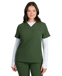 Medgear Camilla Women's Slim Scrubs Top with One Pocket