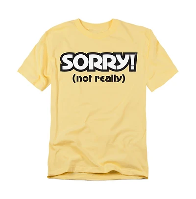Logovision Men's Sorry (Not Really) T Shirt